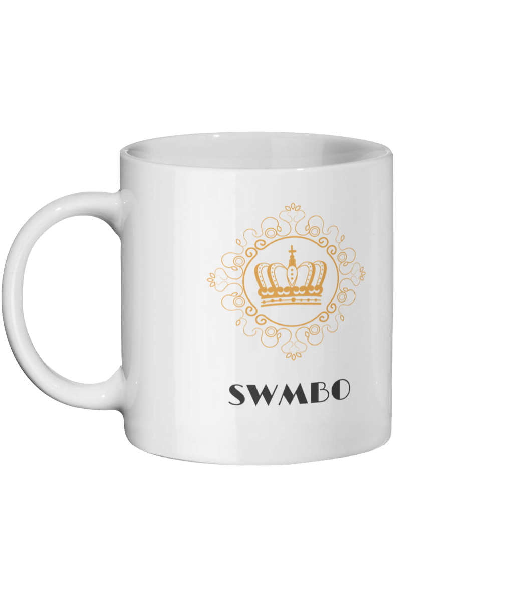 SWMBO She Who Must Be Obeyed Mug Left Side
